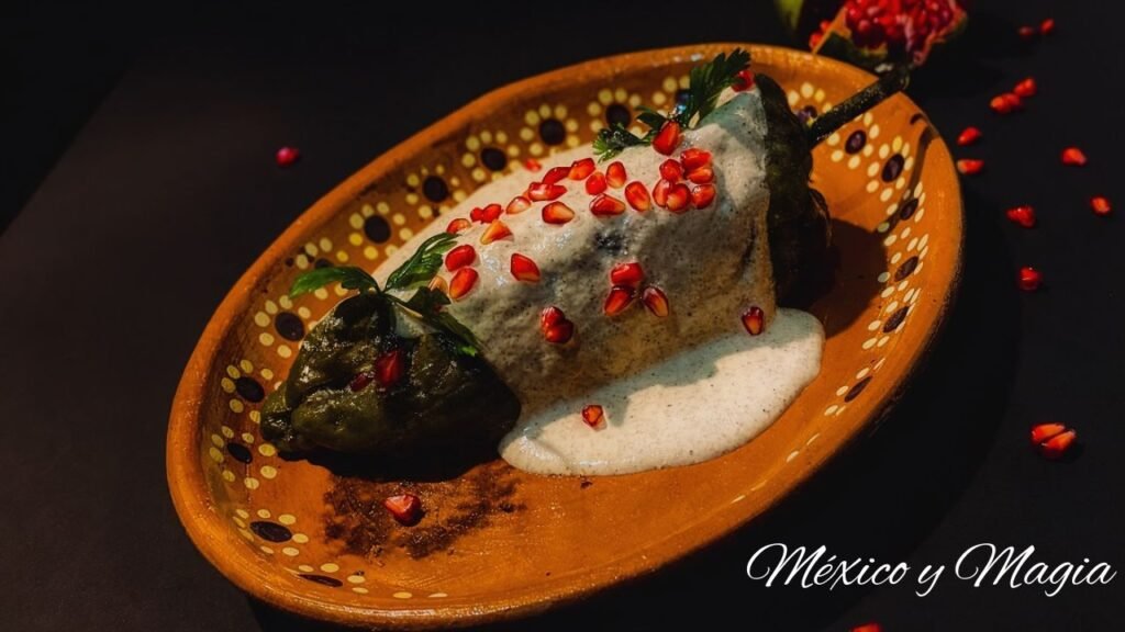 Chiles en nogada sin capear
